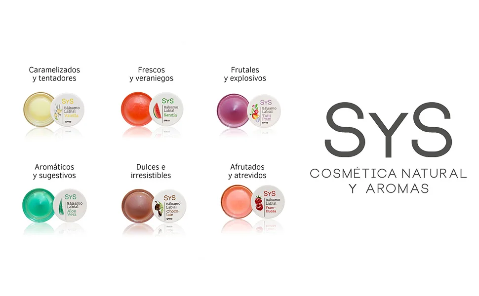 BALSAMO LABIAL SYS 15 ml FRAMBUESA Organic Labial Care 100% certified natural cosmetics 15 ml - Lèvres