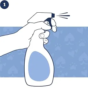 PetArmor Fastact Plus Flea and Tick Spray for Dogs and Cats - How to apply, first figure out how much spray to use according to package
