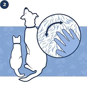 PetArmor Fastact Plus Flea and Tick Spray for Dogs and Cats - Use gloves, ruffle pet