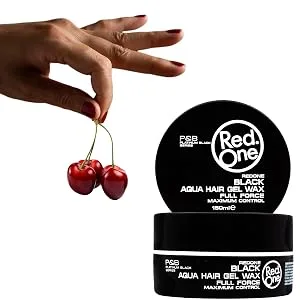 Redone Aquatic Styling Wax Black 150 ml | Extra Hold | For Men & Women | Long Lasting Shiny Look | Cherry Scent | Maximum Control | Pack of 12 - redone black wax