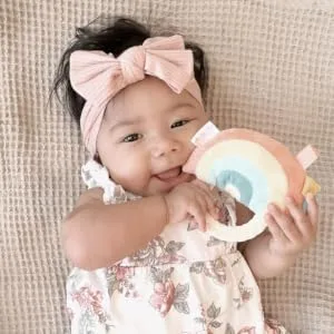 Itzy Ritzy - Ritzy Rattle Pal with Teether Features A Minky Plush Character, Gentle Rattle Sound & Soft Teether Koala - itzy ritzy, rattle pal, rainbow toy, sensory toy, teether