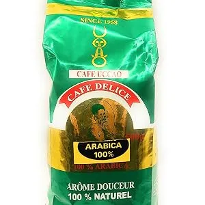 CAFE UCCAO FORCE II - BLEND 70% ARABICA/30% ROBUSTA - Coffee produced and roasted at the origin - Origin: CAMEROON - CENTRAL AFRICA - Coffee beans - 500gr bag. - CAFE UCCAO DELICE 100% Arabica