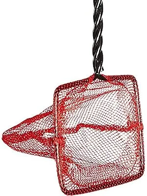 PENN-PLAX Infra-Red Quick-Net Aquarium Fish Nets  Red Color for Invisibility  Durable, Strong, and Safe 10" Net - infra-red net