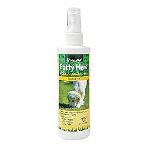 NaturVet  Potty Here Training Aid Spray  Attractive Scent Helps Train Puppies & Dogs Where to Potty  Formulated for Indoor & Outdoor Use 8 oz - product information 1