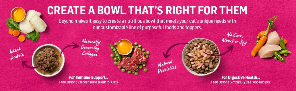 Purina Beyond Limited Ingredient, Natural Wet Cat Food Complement, Mixers Immune Support Chicken Bone Broth - (16) 1.55 oz. Pouches - unspecified