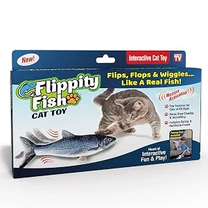 Ontel Flippity Fish Cat Toy Pack of 1 - Flippity Fish