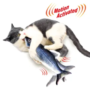 Ontel Flippity Fish Cat Toy Pack of 1 - Flippity Fish and cat