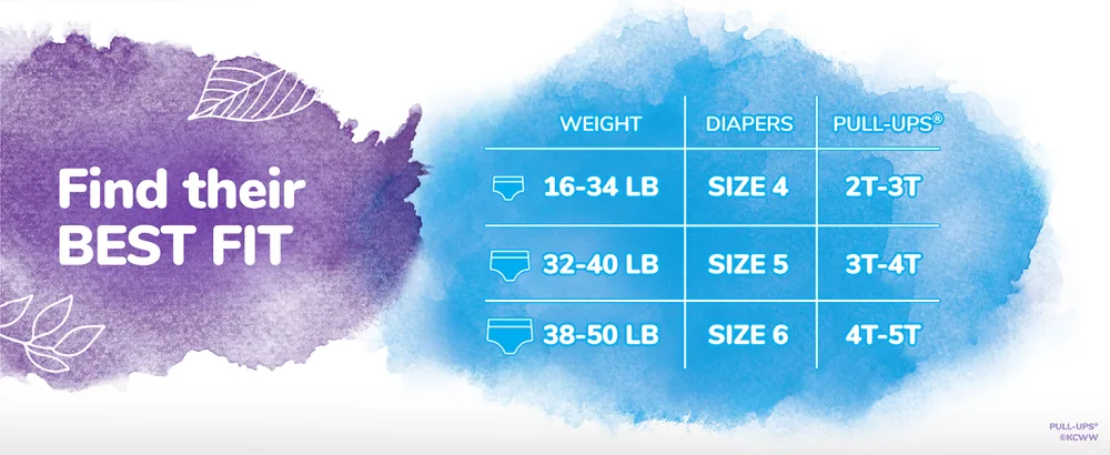 Pull-Ups New Leaf Boys' Disney Frozen Potty Training Pants Training Underwear, 4T-5T, 14 Ct 4T-5T (Pack of 14) - find the best fit