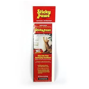 Sticky Paws Pioneer Pet Cat Training Aid - Deter Scratching - Sticky Sheets Roll (32.8 ft) - Sticky Paws XL Sheets