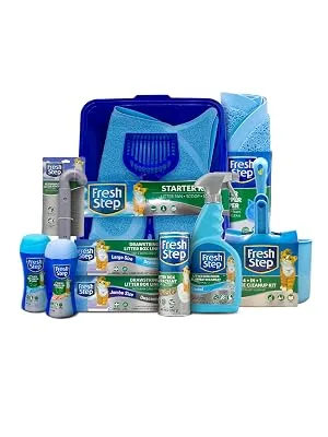 Fresh Step Cat Litter Crystals In Summer Breeze Scent | Cat Litter Box Deodorizer | Combats Cat Odors and Neutralizes Smells to Keep Your Home Clean, 15 Ounces - 3 Pack - Fresh Step, Cat, Cat Litter