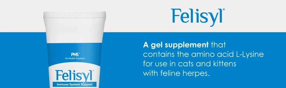 Felisyl Immune System Support Gel for Cats - L-Lysine Supplement for Respiratory Health - Made in The USA - 5 oz - Felisyl immune system support (gel)