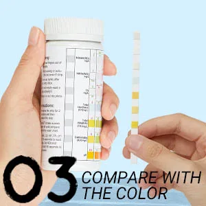 Luxbird Aquarium Test Strips Fish Tank Test Kit 100 Strips Fish Pack Tank Test Kit 7 in 1 Aquarium Test Strips - Aquarium test kit strips come out and compare the color