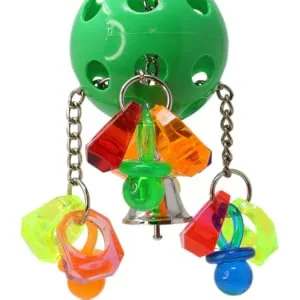 Bell Paci Pull Bonka Bird Toys Colorful Plastic Pullable Interactive Parrot African Grey Cockatoo, Cockatiel, Conure, Quaker, Caique, Eclectus, and Similar Birds. Acrylic Ring & Pacifier - 1938 Paci Pull Bonka Bird Toys Colorful Pulling Parrot Cockateil Budgie Finch Parrotlet Parakeet