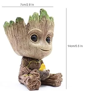 TEEMO Aquarium Groot Air Bubbler Decorations,Air Bubbler Decorations for Fish Tank. Medium - teemo