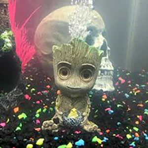 TEEMO Aquarium Groot Air Bubbler Decorations,Air Bubbler Decorations for Fish Tank. Medium - teemo