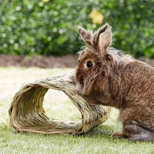 3 Pack Grass Mat for Rabbits Bunny, Woven Hay Mat for Small Animals, Natural Straw Bedding Resting Cage Mat for Guinea Pig Parrot Chinchilla Hamster Rat - rabbit grass mat