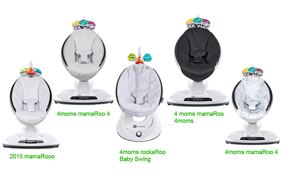 Power Cord Replacement for 4moms Mamaroo RockaRoo Baby Swing, 12V AC Adapter Charger, 6.6 ft Cable White - 4moms charger