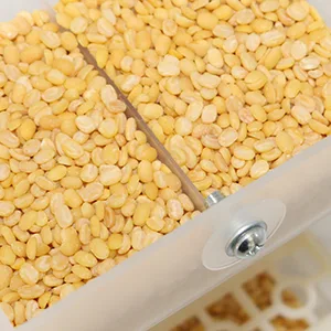 Rypet No Mess Bird Feeder, Integrated Parrot Automatic Feeder for Small to Medium Birds Seed Food Container Translucent - product information 4