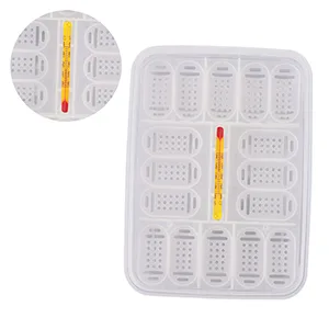 NEWCOMDIGI 16 Grids Reptiles Eggs Incubator Tray, Amphibians Hatchery Box with Thermometer, Reptile Breeding Box, Incubation Box for Hatching Snake, Lizards, Turtle, Gecko Egg - Amphibians Hatchery Box