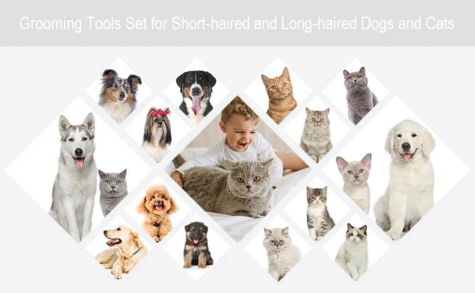 Cat Brush for Shedding and Grooming, Pet Self Cleaning Slicker Brush with Cat Hair Comb Grey - product information 5