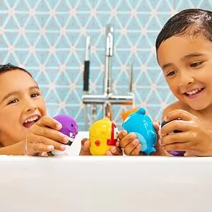 Munchkin Sponge Bottle Brush, Pack of 2, Blue Bottle Brush, Blue - bath time