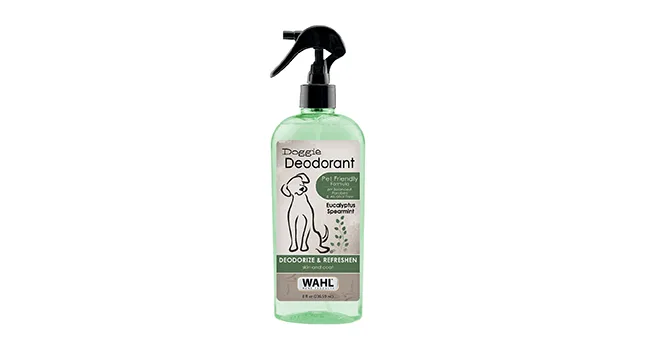 Wahl Deodorizing & Refreshing Pet Deodorant for Dogs - Eucalyptus & Spearmint to Refresh The Skin and Coat - Model 820011A - 820011A Wahl Doggie Deodorant Spray Eucalyptus Spearmint Green B00GZQYKWW Dog Cat Animal Natural