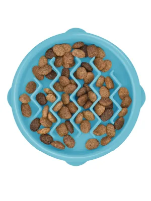 Petstages Kitty Slow Feeder Cat Bowl, Blue - Petstages Kitty Fun slow Feeder maze