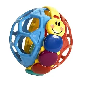 Baby Einstein Bendy Ball Rattle Toy, Ages 3 months + - Bendy Ball