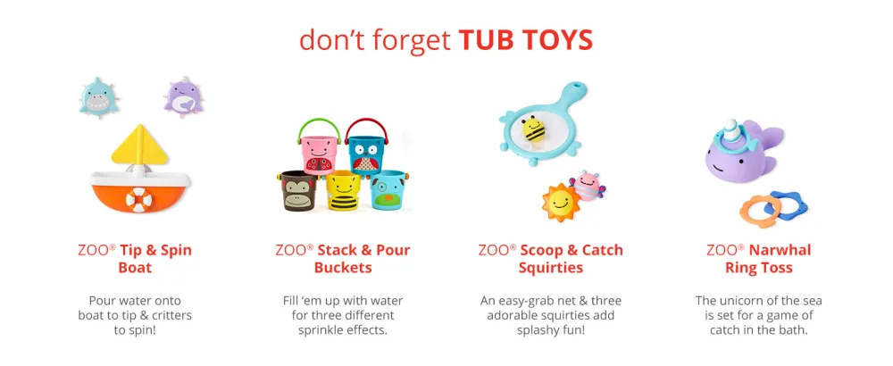 Skip Hop Baby Bath Toy, Zoo Pull & Go Submarine - Bath Toys