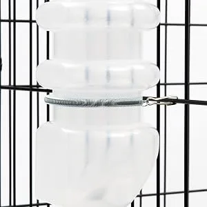 Lixit Top Fill NO-Drip Water Bottles for Dogs. 44oz White - flat side