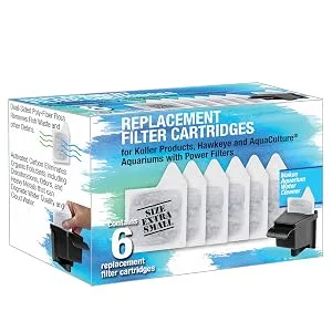 Koller Products Replacement Filter Cartridges - XS, 6-Pack, White - filter cartridges