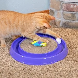Kitty City Deluxe and Basic Cat Toy Box, Scratcher Ball Track Scratcher Refill - Cat Scratcher