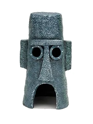Penn Plax Spongebob Squidward Easter Island Home Aquarium Ornament 6.4 OZ - SBR10 SBR10EO Pineapple Pine Apple House Home SpongBob SquarePants Sponge Bob Square Pants Fish Tank