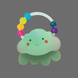 B. toys  Rain-Glow Squeeze  Light-Up Cloud Rattle for Babies 3 Months + - product information 3