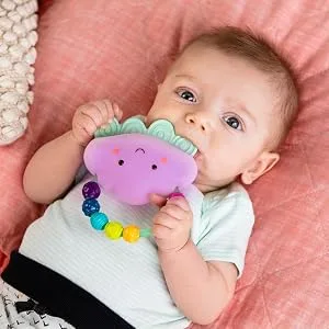 B. toys  Rain-Glow Squeeze  Light-Up Cloud Rattle for Babies 3 Months + - product information 4