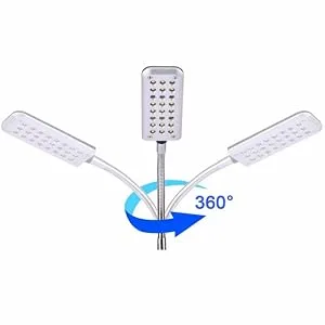 Aquarium Light Clip on Fish Tank Lighting Small Fish Light for Tanks Without Border, White and Blue LEDs White&blue Leds No Timer & Dimmer 1.5w - product information 2