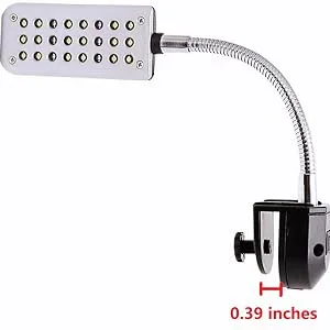 Aquarium Light Clip on Fish Tank Lighting Small Fish Light for Tanks Without Border, White and Blue LEDs White&blue Leds No Timer & Dimmer 1.5w - product information 8
