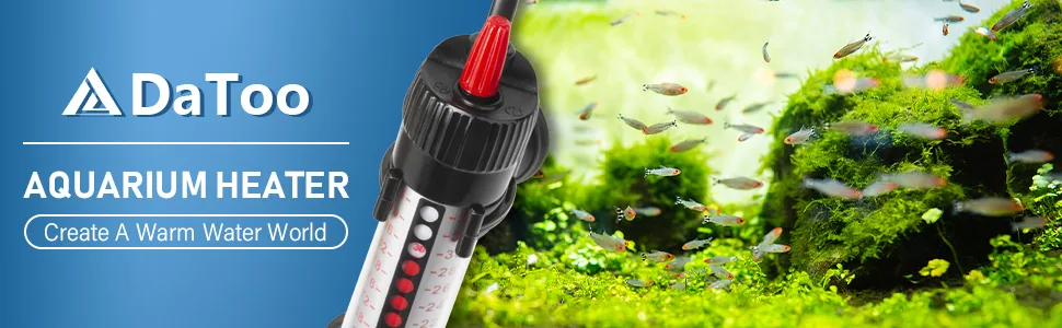 DaToo Aquarium Heater Submersible Adjustable Temperature Fish Tank Heater 50W 100W 200W 300W 50Watt - Aquarium Heater