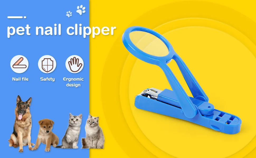 Frjjthchy Pet Hamster Hedgehog Nail Clipper Trimmer Small Animal Toenail Clippers with Magnifier (Random Color) - Frjjthchy Pet Nail Clipper