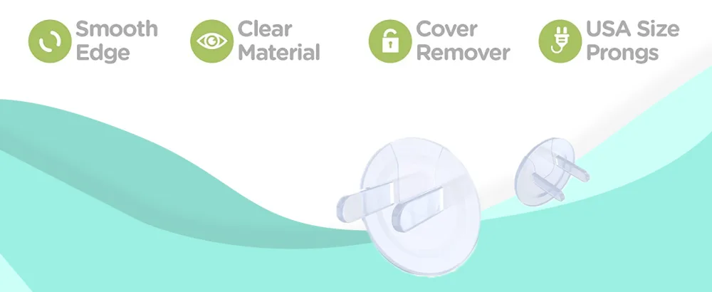Clear Outlet Covers (36-Pack) Dielectric Plastic Plugs for Electrical Power Outlets by Skyla Homes - Best Baby Proofing Wall Socket Protector Child Proof Outlet Protector - Electrical Insulation - TRANSLUCENT! Enlightened parents are using Skyla