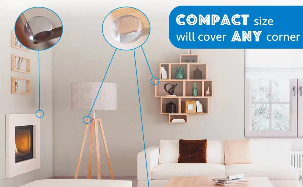 HOIHOO Corner Protector, Safety Baby Proofing Table Corner Guards, Tasteless Corner Covers Safety Furniture Corner Protector for Baby(12 Pack) flavorless 12 pack - corner protectors