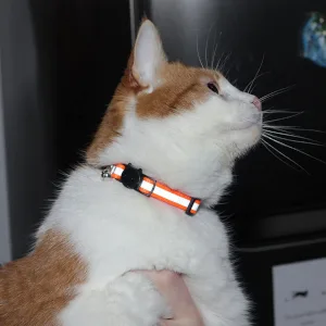Upgraded Version - Reflective Cat Collar with Bell, Set of 6, Solid & Safe Collars for Cats, Nylon, Mixed Colors, Pet Collar, Breakaway Cat Collar, Free Replacement (6-Pack) - cat collar reflective