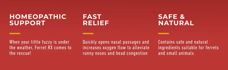 Marshall Pet Products Natural Veterinary Formula Ferret RX Homeopathic Upper Respiratory Relief Supplement, for Ferrets and Small Animals, 2 oz - Ferret RX