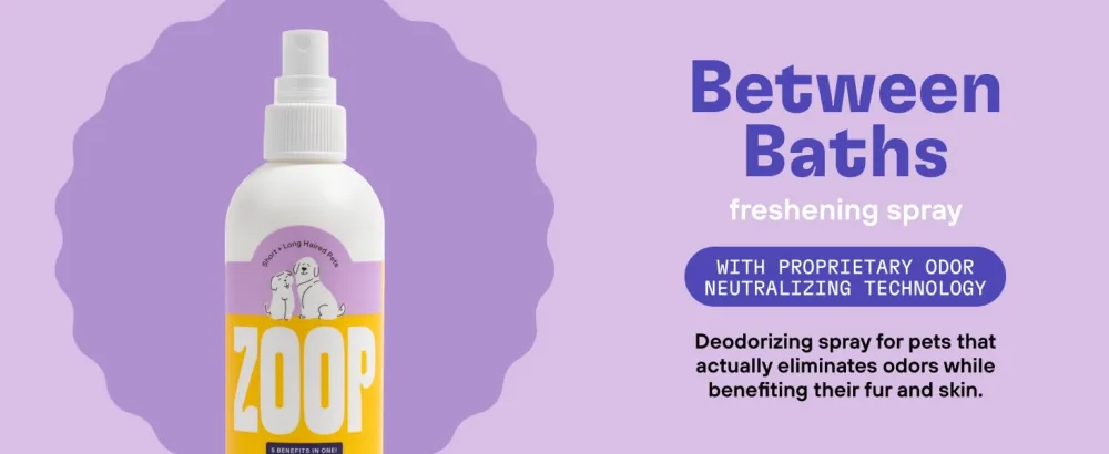 Dog Perfume & Cologne Spray - Complete 5-in-1 Super Odor Removing Pet Body Deodorizer, with Moisturizing, Detangling, & Reduce Shedding Solutions - 8 oz. - Between Baths