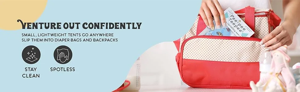 Pee-Pee Teepee Camping White - Cello Bag - Pee-Cover-for-Baby-Boy