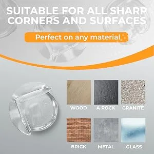 Corner Protector Baby (20 Pack +Gift) Baby Proof Corner Guards - Furniture Corner Protectors Child Safety - Sharp Edge Protector - Table Corner Protectors for Kids Proofing Coffee Table Bumpers Clear Tasteless 20 PACK - corner protectors baby