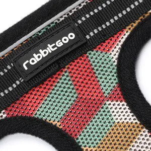 rabbitgoo Kitten Harness and Leash Set, Escape Proof Cat Walking Vest for Small Cats, Adjustable Easy Control Outdoor Harness, Breathable Pet Jacket with Reflective Strips, Geometric Pattern Small Orange&Red - product information 23