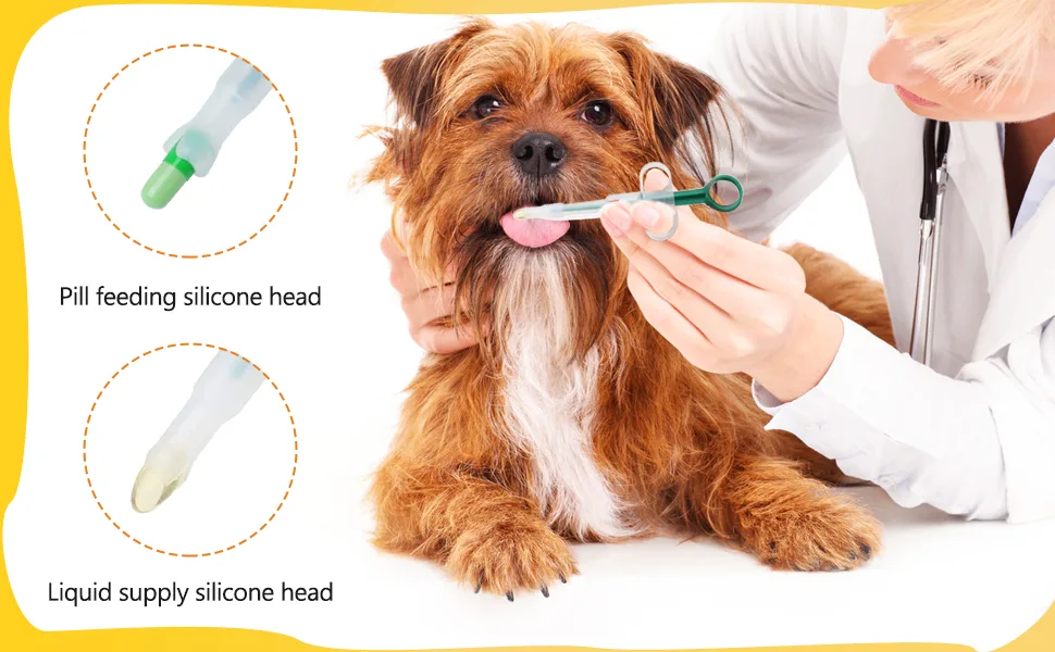 Havenfly 2 Pack Cat Pill Shooter, Pill Gun for Dogs, Baby Animal Feeding Kit with 2 Soft Silicone Tip for Feeding Small Animals - product information 8