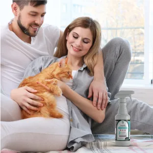 RAPIDTUFF Pawsh Flea & Tick Control Spray for Cats- Natural Flea and Tick Prevention Spray - No Side Effects - Cat Spray