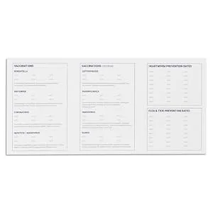 Juvale 24 Pack Puppy Vaccination Record Card, Dog Vaccine and Canine Health Booklets (5 x 3.5 in) - product information 6